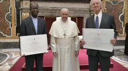 2019 Ratzinger Prize winners with Pope Francis Nov. 9, 2019. Credit: Vatican Media.