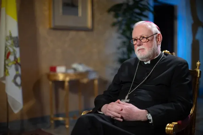 Archbishop Paul Richard Gallagher. | Daniel Ibáñez/CNA