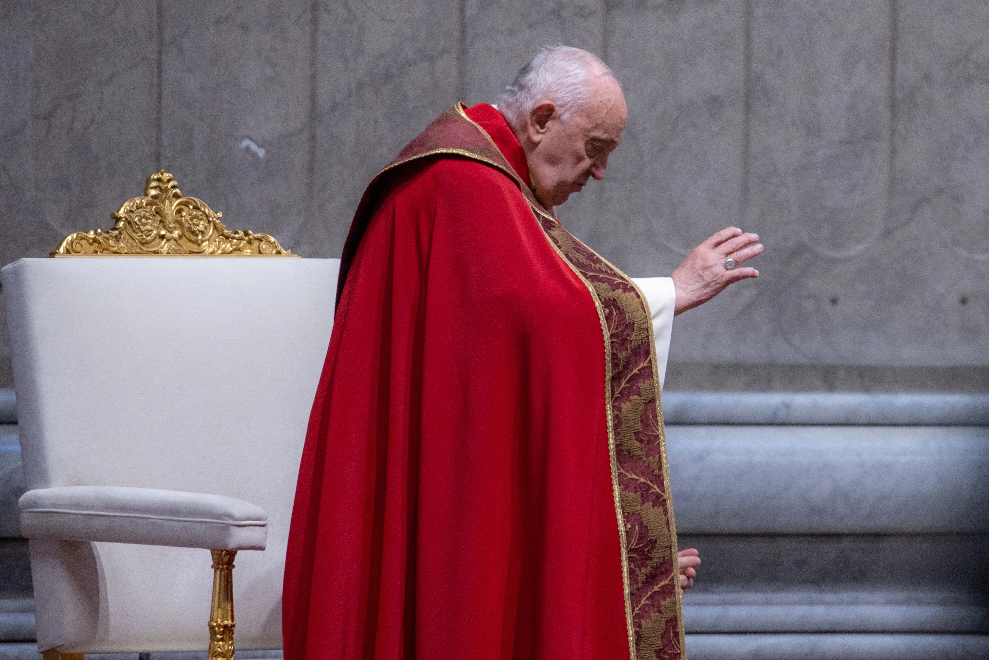 Pope Francis participates in Mass on the solemnity of Pentecost, May 19, 2024. / Credit: Daniel Ibanez/CNA