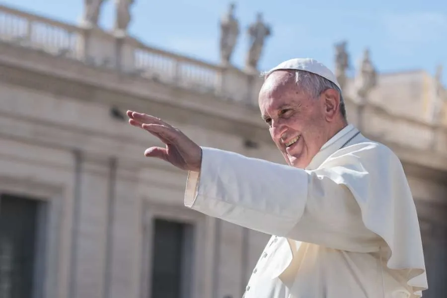 Pope Francis, pictured in St. Peter’s Square Oct. 22, 2016. Credit: Mazur/catholicnews.org.uk.