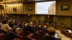 A conference presenting Pope Francis’ encyclical "”Fratelli tutti” at the New Synod Hall in the Vatican, Oct. 4, 2020.