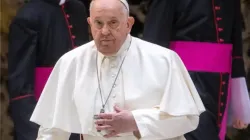 Pope Francis at the general audience at the Vatican on Dec. 6, 2023. | Credit: Daniel Ibáñez/EWTN News