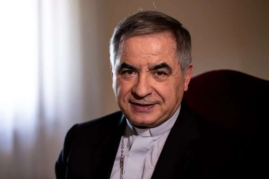 His Eminence Giovanni Angelo Becciu, Prefect of the Congregation for the Causes of Saints, June 27, 2019. Credit: Daniel Ibáñez/CNA