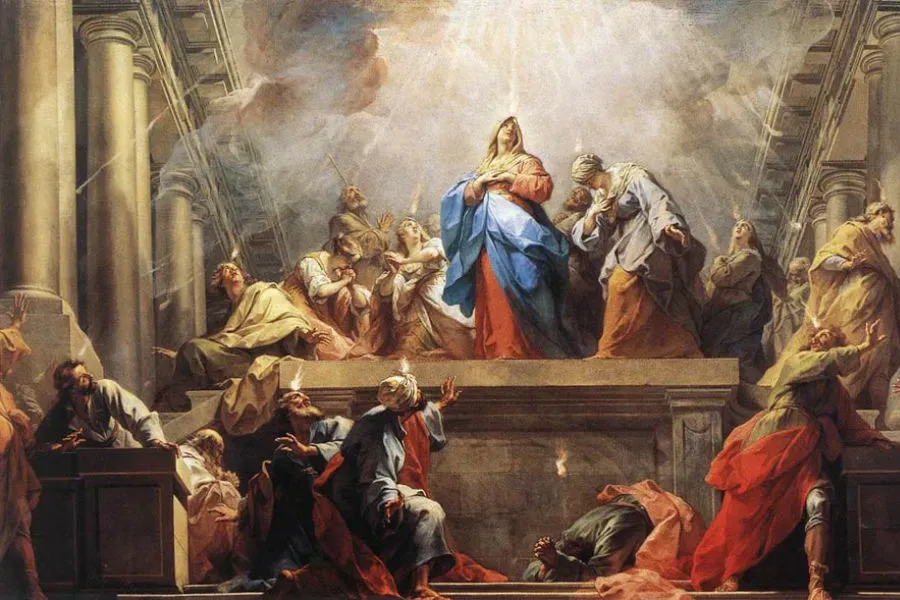 Pentecost painting. / Credit: Public domain