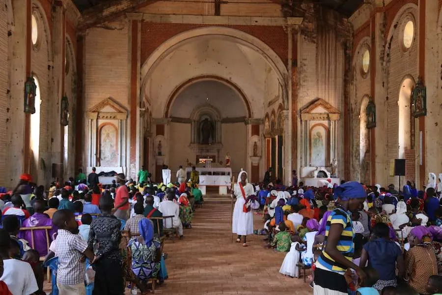 Ave Maria Parish Church, outside Mupoi, South Sudan. Credit: Alejandro Bermudez/CNA