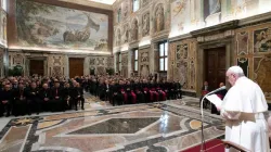 Pope Francis advises Roman Rota formation course Nov. 30, 2019. Credit: Vatican Media/CNA.