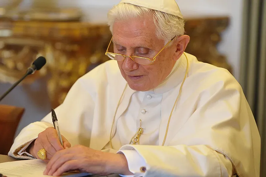 Pope Benedict XVI on Aug. 28, 2010. L'Osservatore Romano.