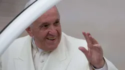 Pope Francis on Jan. 31, 2018. Credit: Daniel Ibáñez/CNA.