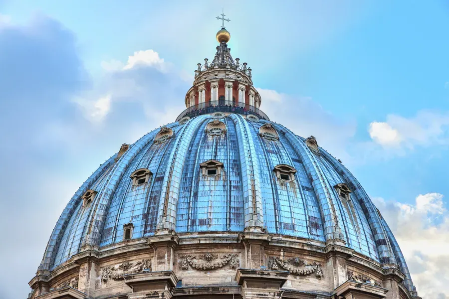 The dome of St. Peter's Basilica. Luxerendering/Shutterstock.