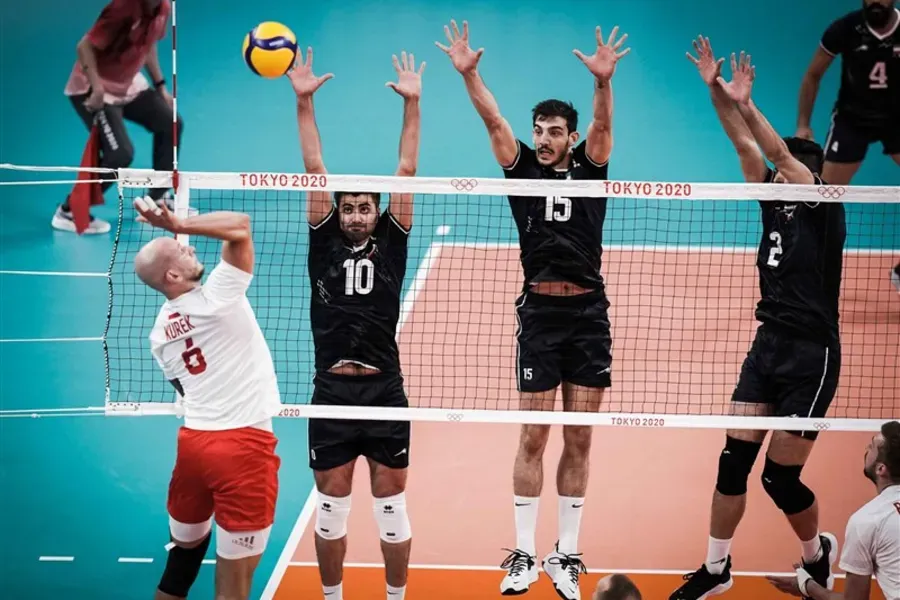Iran and Poland compete in the volleyball tournament of the 2020 Summer Olympics in Tokyo, Japan. Tasnim News Agency via Wikimedia (CC BY 4.0).