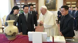 Pope Francis and Vietnam President Vo Van Thuong at the Vatican Apostolic Palace, 27 July 2023 | Vatican Media / ACI Group