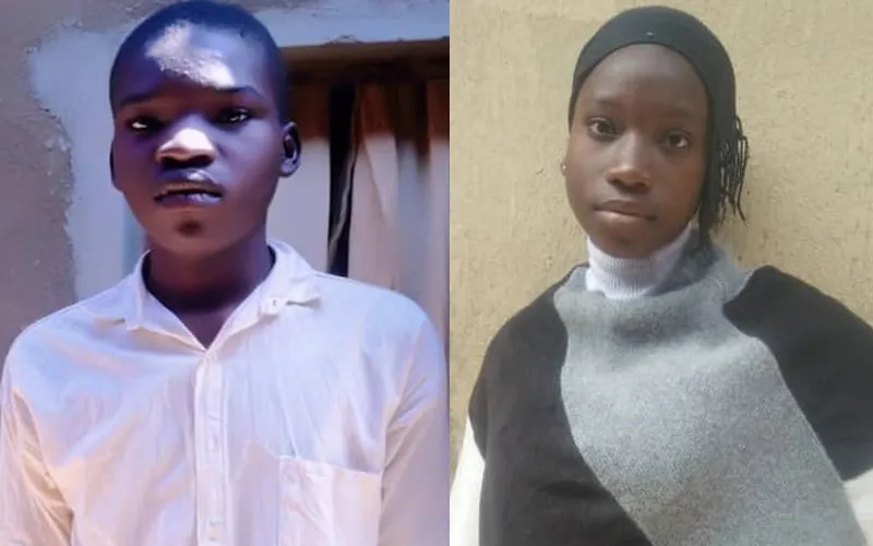 Peter and Elizabeth, two siblings who survived a kidnapping by suspected Fulani herdsmen in Nigeria’s Kaduna. Credit: ACN