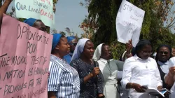 Nuns belonging to different congregations in Nigeria hold peaceful demonstrations against human trafficking and other social injustices in Nigeria. / African Faith and Justice Network (AFJN)