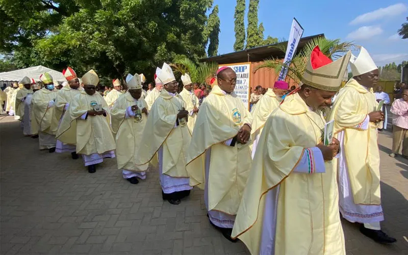 Catholic Bishops in Eastern Africa at the closing Mass of the 20th Plenary Assembly o AMECEA in Tanzania. Credit: ACI Africa