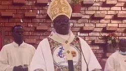 Archbishop Stephen Ameyu Martin during the Solemnity of St. Daniel Comboni at St. Theresa Cathedral of Juba Archdiocese. Credit: Courtesy Photo