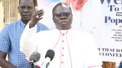 Archbishop Stephen Ameyu Martin of Juba Archdiocese during the January 18 Press Conference. Credit: CRN
