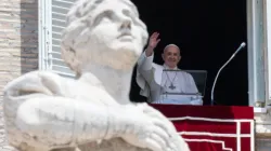 Pope Francis delivers his Angelus address on June 13, 2021./ Vatican Media/CNA