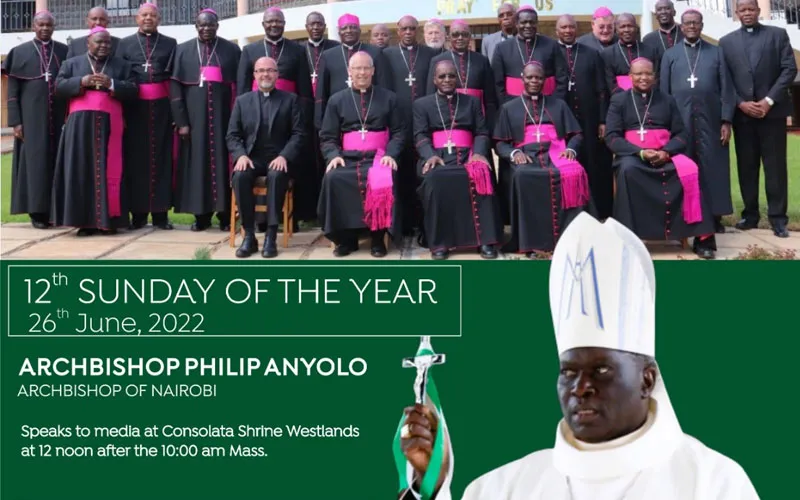 A poster announcing the Catholic Bishops' Sunday message initiative of members of the Kenya Conference of Catholic Bishops (KCCB). Credit: Courtesy Photo