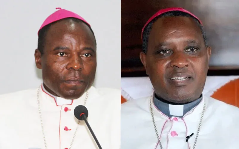 Bishop Luzizila Kiala (left) of Angola’s appointed Archbishop of Angola's Malanje Archdiocese and  Antoine Cardinal Kambanda (right) of Rwanda’s Kigali Archdiocese named a member to the Vatican’s Congregation for Catholic Education. Credit: Courtesy Photo