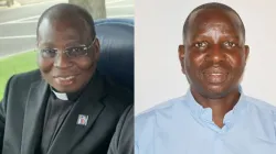 Msgr. Dieudonné Datonou (left) Apostolic Nuncio to Burundi and Bishop-elect Hassa Florent Koné of Mali's San Diocese. Credit: Courtesy Photo