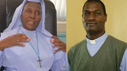 Fr. Andrew Kaufa (right) and Sr. Adelaide Felicitas Ndilu (left). Credit: Courtesy Photo