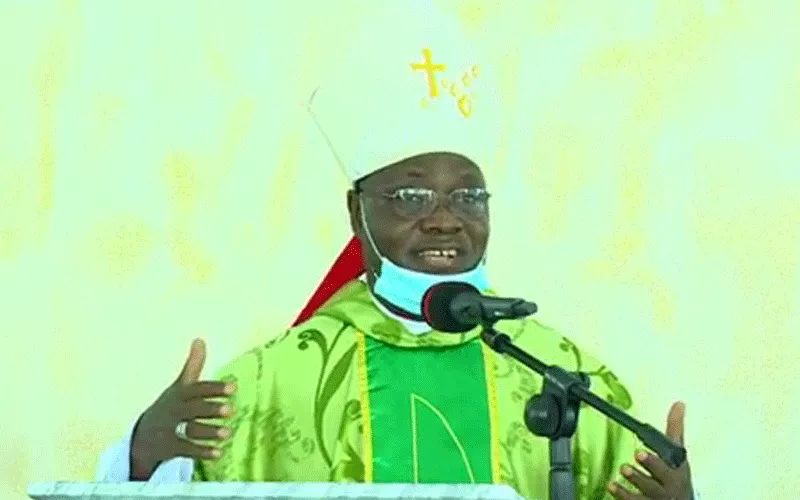 Archbishop Ignatius Kaigama during the celebration of Holy Eucharist at the Chaplaincy of Our Lady Queen of Good Health, Federal Medical Centre in Abuja. / Archdiocese of Abuja/Facebook Page