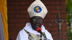 Late Archbishop Paolino Lukudu Loro, Archbishop emeritus of South Sudan's Juba Diocese. He was laid to rest on 12 April 2021. Credit : Courtesy Photo.