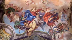 Assumption of the Virgin Mary, fresco painting in San Petronio Basilica in Bologna, Italy. | Zvonimir Atletic / Shutterstock.