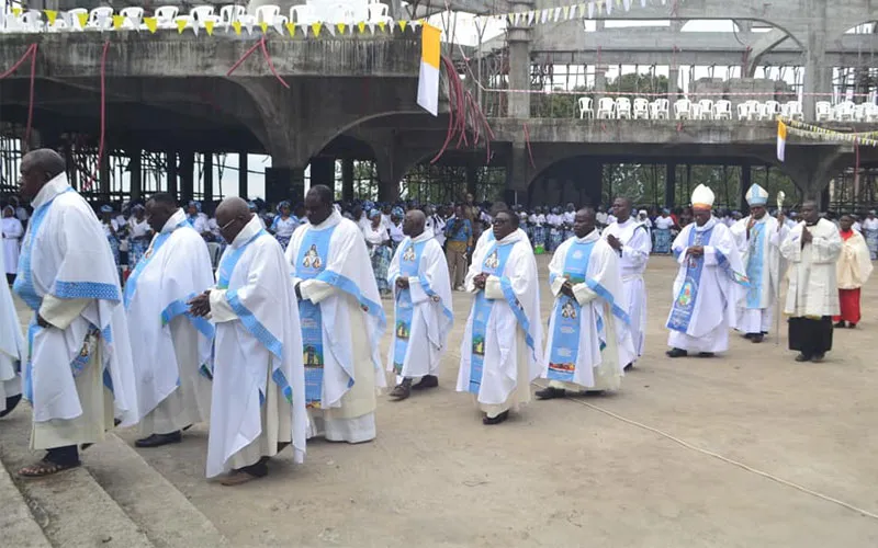 Holy Mass to mark 70 years since the canonical erection of Cameroon’s Buea Diocese at the Divine Mercy Co-cathedral Parish, Molyko, Southwestern region of Cameroon. / ACI Africa.
