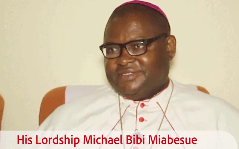 Bishop Michael Miabesue Bibi, Apostolic Administrator of Cameroon’s Buea Diocese.
