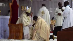 Bishop Michael Bibi during his installation as Bishop of Buea on 25 February 2021. Credit: Courtesy Photo