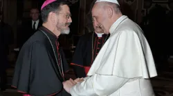 Bishop Luiz Fernando Lisboa of Pemba Diocese with Pope Francis in Rome. / Facebook Page/Diocese of Pemba