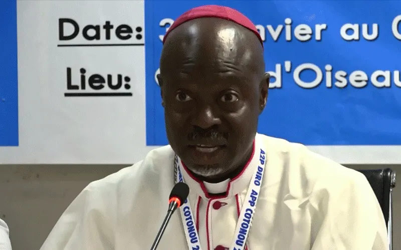Bishop Mathieu Madega Lebouakehan of Gabon’s Mouila diocese who is at the helm of the Bishops’ Conference.
