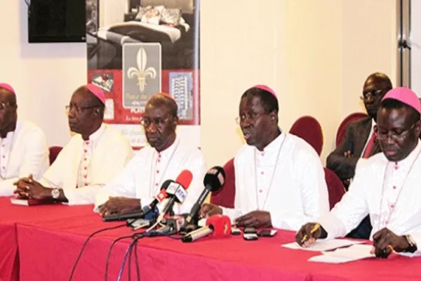 Catholic Bishops in Senegal during a press conference in Dakar in March 2019.