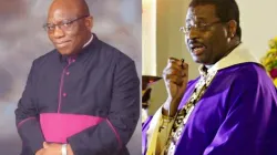 Bishop Xolelo Thaddaeus Kumalo (left) transferred from Eshowe Diocese to Witbank Diocese and Fr. Robert Mogapi Mphiwe (right) appointed Bishop for Rustenburg Diocese.
