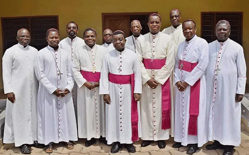 Members of the Episcopal Conference of Togo (CET) with former Apostolic Nuncio to Benin and Togo, Archbishop Brian Udaigwe.