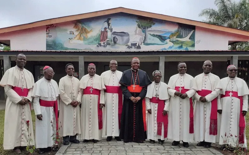 Bishops of the Ecclesiastical Province of Kinshasa after the closing Mass of their Ordinary Assembly in Idiofa, Kwilu Province on February 22, 2020. / CENCO