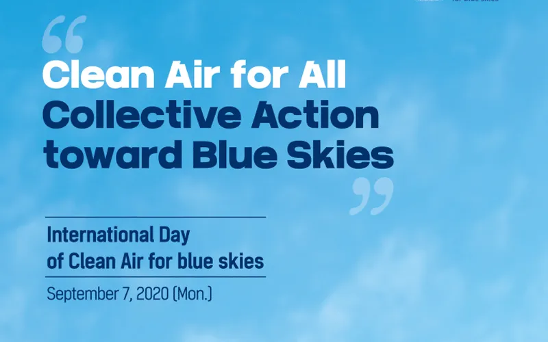 Logo of the International Day of Clean Air for blue skies marked Monday, September 7. / World Health Organisation (WHO)