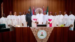 Catholic Bishops in Nigeria with President Muhammadu Buhari. Credit: Presidency of the Federal Republic of Nigeria. Credit: Courtesy Photo