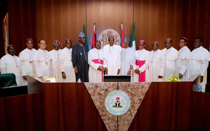 Catholic Bishops in Nigeria with President Muhammadu Buhari. Credit: Presidency of the Federal Republic of Nigeria. Credit: Courtesy Photo