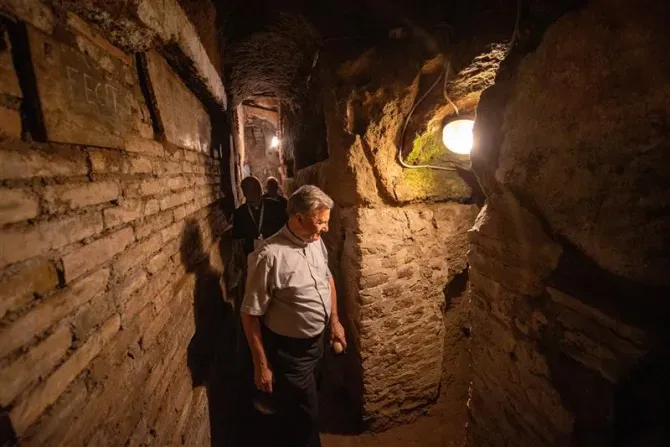 Synod Delegates Make a Pilgrimage to Rome’s Catacombs