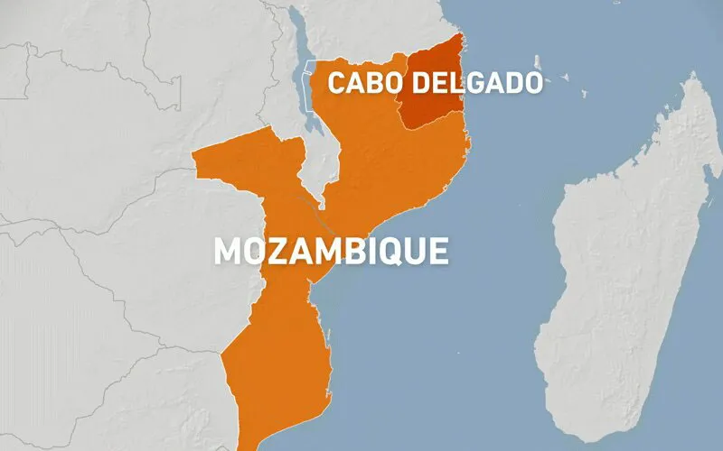 Map showing the troubled region of Cabo Delgado in Mozambique. / Courtesy Photo