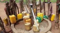 A water pump that has been repaired through the generosity of CAFOD supporters. / Catholic Agency for Overseas Development (CAFOD)
