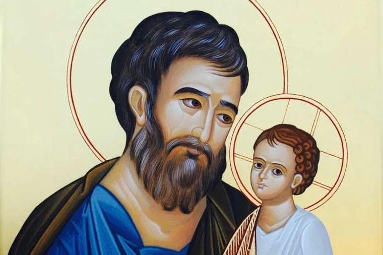 St. Joseph and the Christ child. / Fr. Donald Calloway