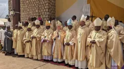 Some Catholic Bishops in Cameroon during the celebration of the Golden Jubilee of the St. Thomas Aquinas Major Seminary Bambui (STAMS) on 1 December 2023. Credit: Archdiocese of Bamenda