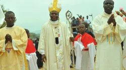 Dieudonné Cardinal Nzapalainga, Archbishop of Bangui, CAR, during Closing  Mass of Annual Pilgrimage to the Shrine of Our Lady of Ngoukomba, Saturday, December 7, 2019 / ACI Africa
