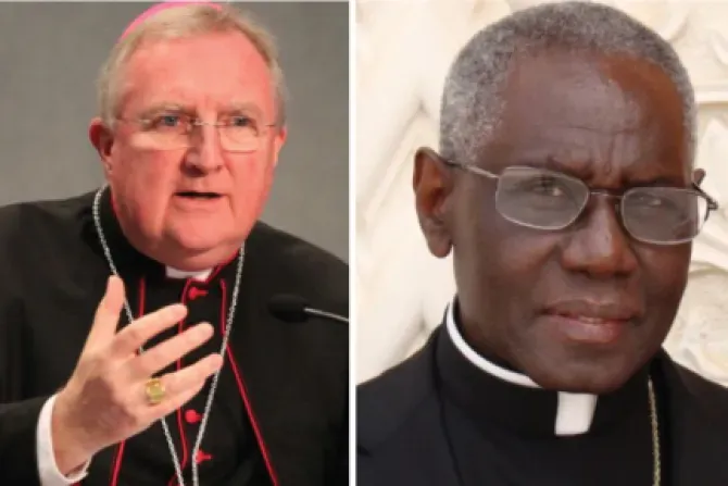 Archbishop Arthur Roche and Cardinal Robert Sarah/ Bohumil Petrik/Paul Badde/CNA