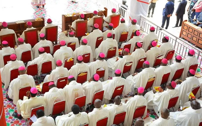 Members of the Catholic Bishops’ Conference of Nigeria (CBCN) at the end of their 2022 second Plenary Assembly in Nigeria’s Orlu Diocese. Credit: CBCN