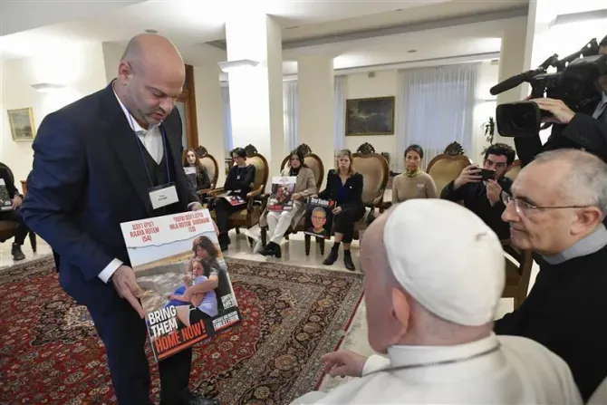 Pope Francis Meets with Families of Israeli Hostages Being Held in Gaza