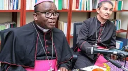 Archbishop Inácio Lucas (Left) and Archbishop João Carlos Hatoa Nunes (Right). Credit: Vatican Media